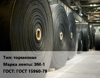 Конвейерная лента РТИ тормозная тормозная ЭМ-1 ГОСТ: ГОСТ 15960-79